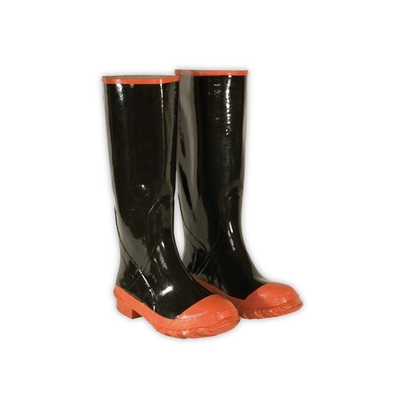 CLC Rain Boots Series R21010 Rain Boots, 10, Black, Slip-On Closure, Rubber Upper 10, Black