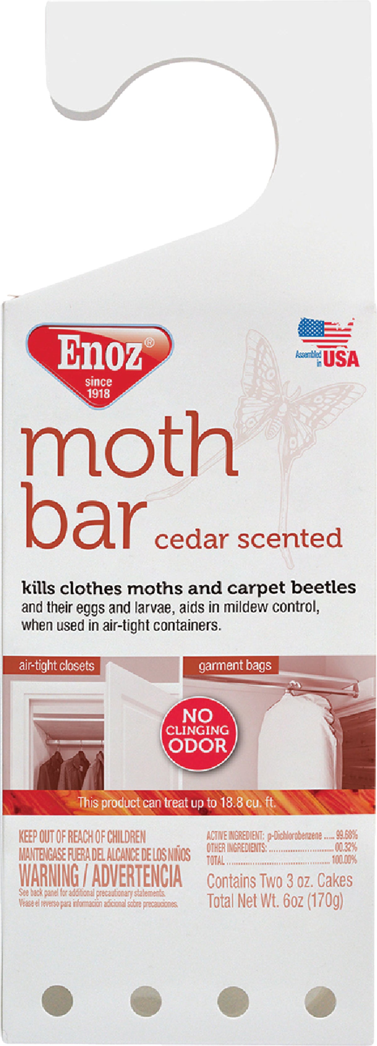 Enoz Moth Ball Packets - Cedar Scented 12 oz.