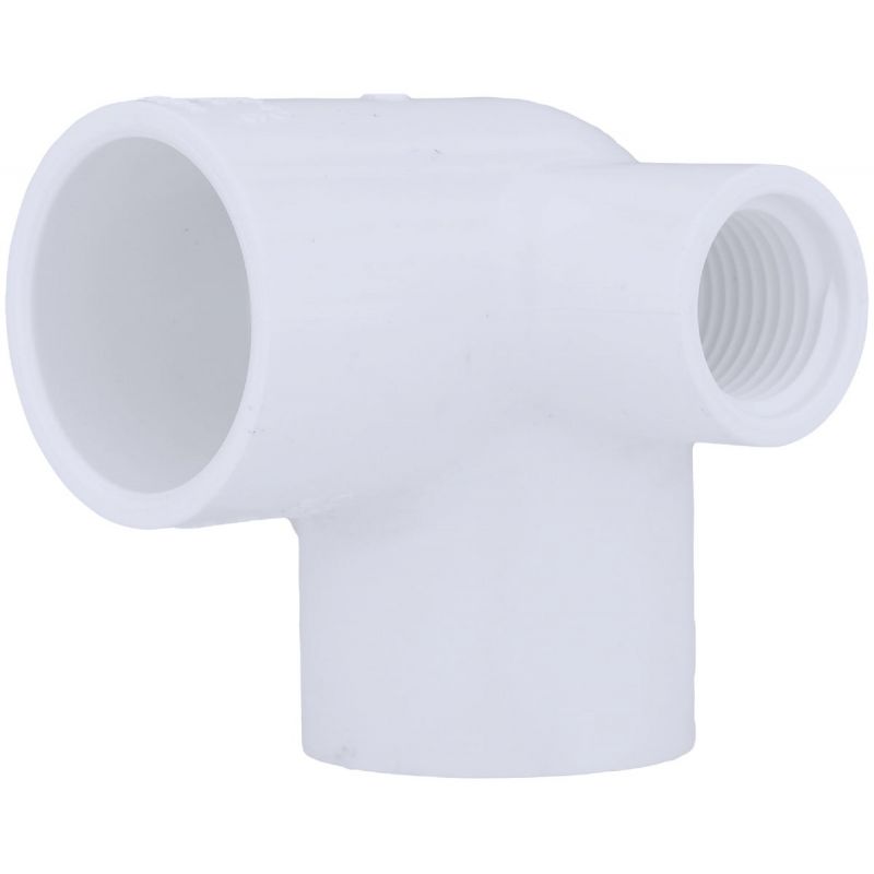 Charlotte Pipe Schedule 40 PVC Elbow with Side Inlet (Slip x Slip x Female)