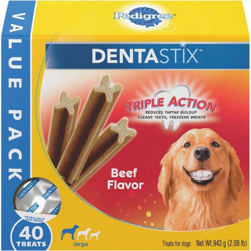 Pedigree Dentastix Beef Dental Dog Treat 40-Pack