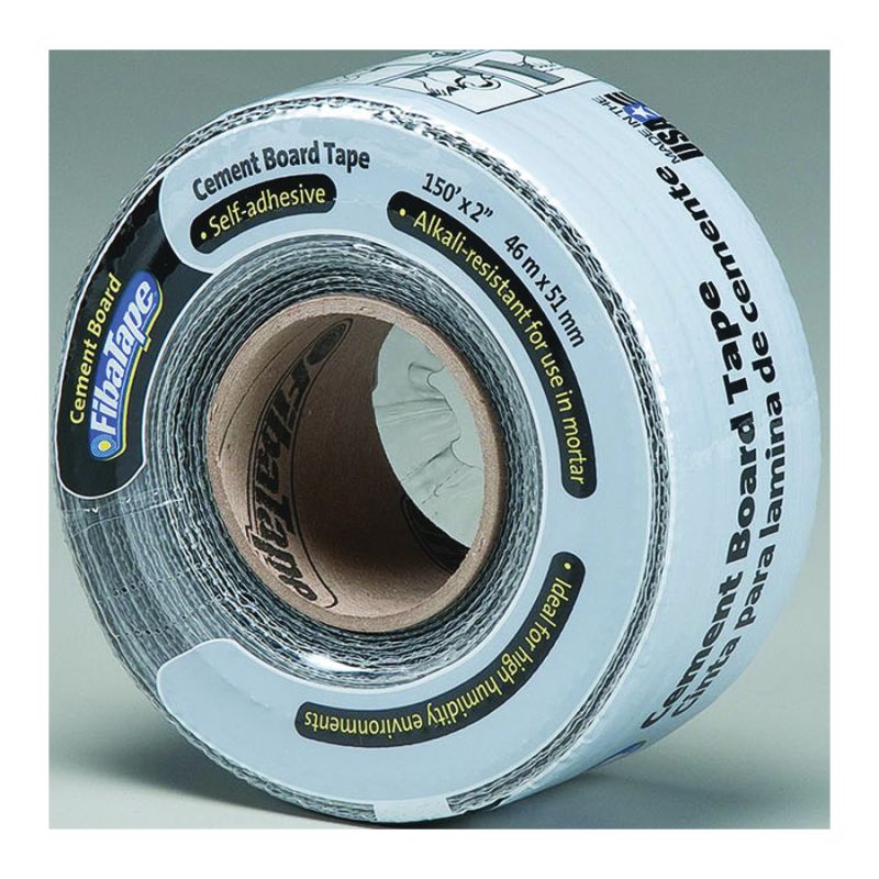 Adfors FDW8436-U Cement Board Tape Wrap, 150 ft L, 2 in W, Gray Gray