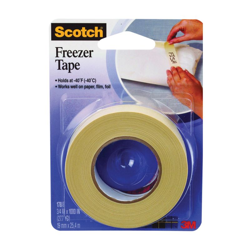 Scotch 178 Freezer Tape, Tan/Transparent Tan/Transparent