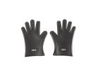 Weber 7017 Grilling Gloves, L, Silicone, Black L, Black