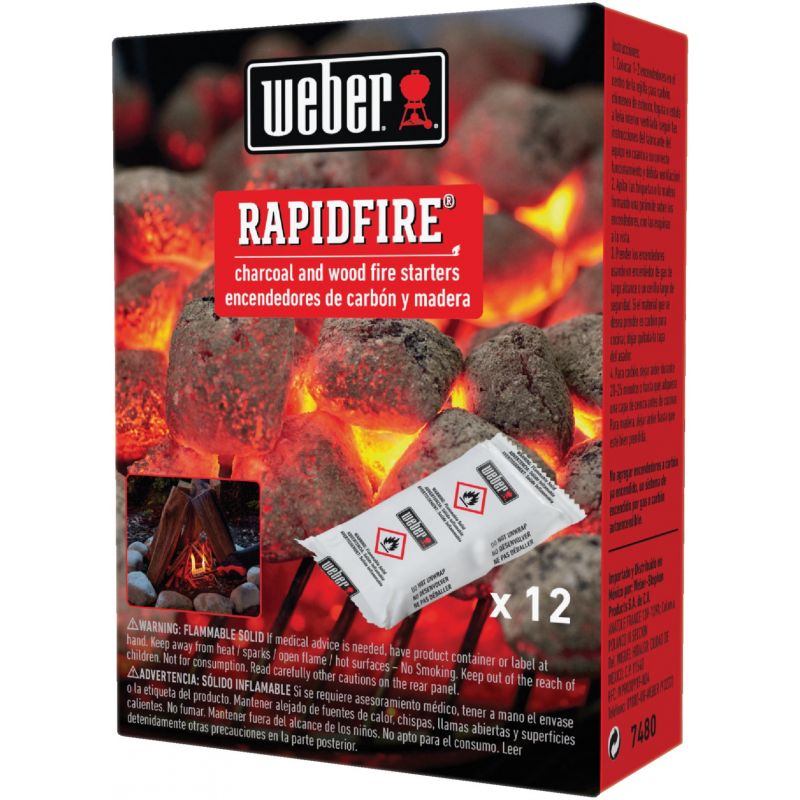 Weber Rapidfire Grill Starters 12-Pack