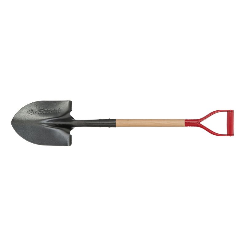 Garant GHR2FD Shovel, 9 in W Blade, Wood Handle, D-Handle Handle