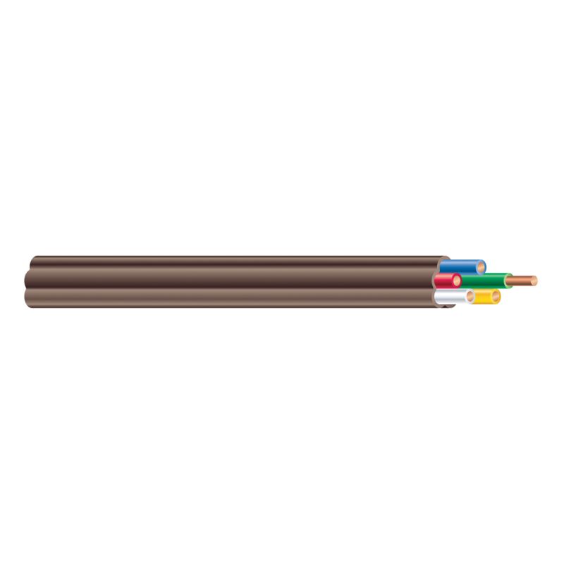 Southwire 55762501 Thermostat Electrical Cable, 18 AWG Wire, 5 -Conductor, 15 m L, Copper Conductor, PVC Insulation
