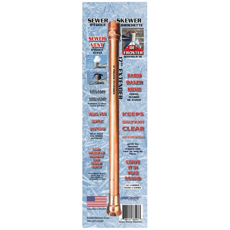 Sewer Skewer XL Extension Copper