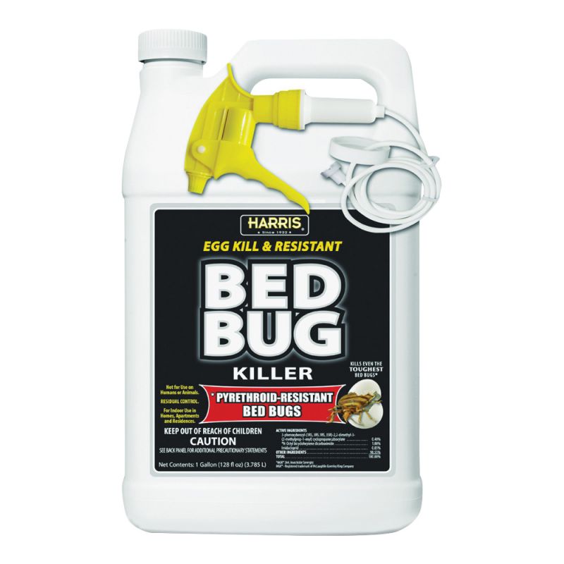 Harris BLKBB-128 Bed Bug Killer, Liquid, Spray Application, 128 oz Clear/White