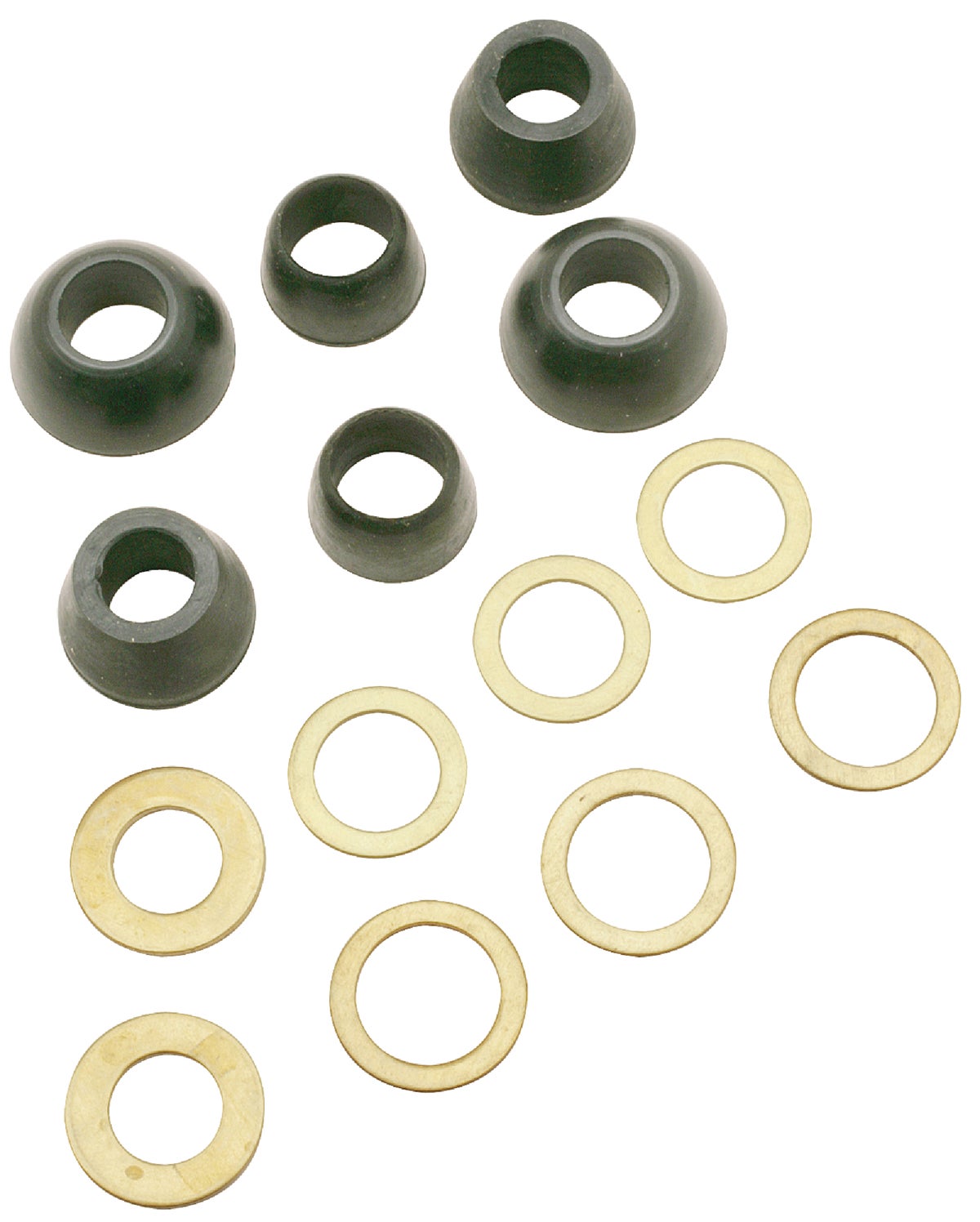 3/8” Rubber Cone Slip Joint Washers W/ Friction Rings 36-109 Pack of 20 