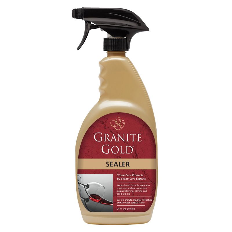 Granite Gold GG0036 Sealer, Liquid, Clear, 24 oz, Spray Bottle Clear