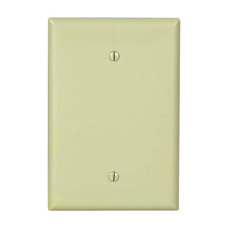 Eaton Cooper Wiring 2729V-BOX Wallplate, 3-1/2 in W, 1 -Gang, Thermoset, Ivory, Screw Mounting Ivory