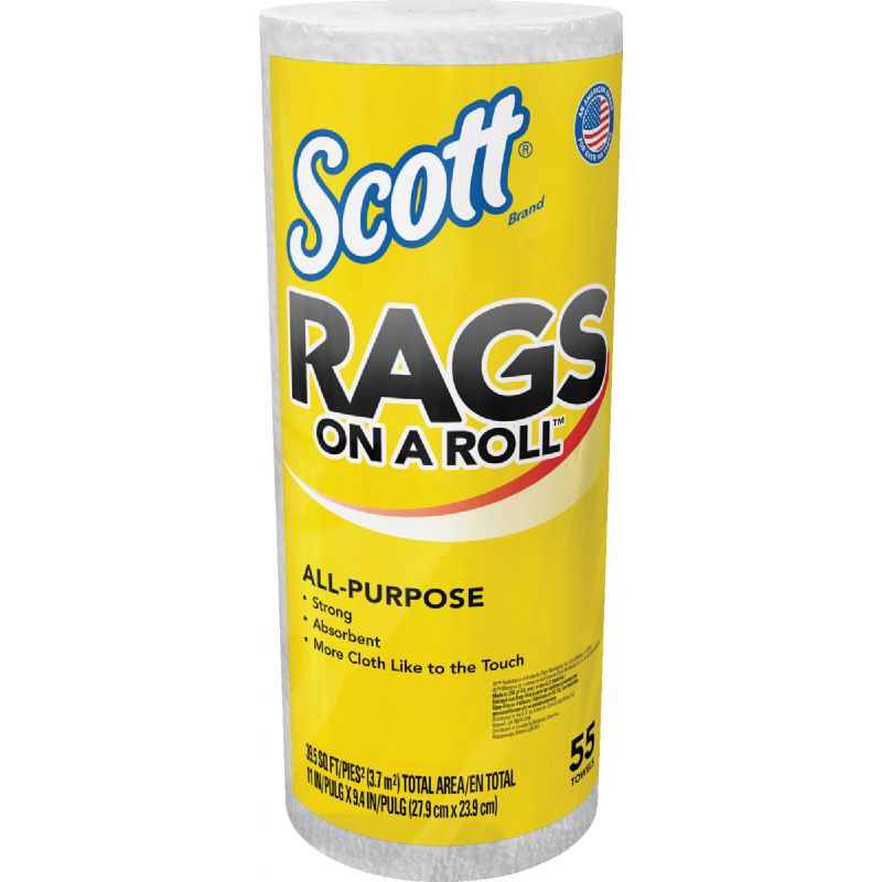Scott Rags On A Roll 9.4 In. X 11 In., White