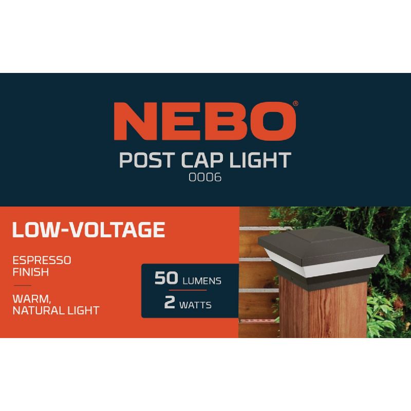 Nebo LED Post Light Fixture Espresso
