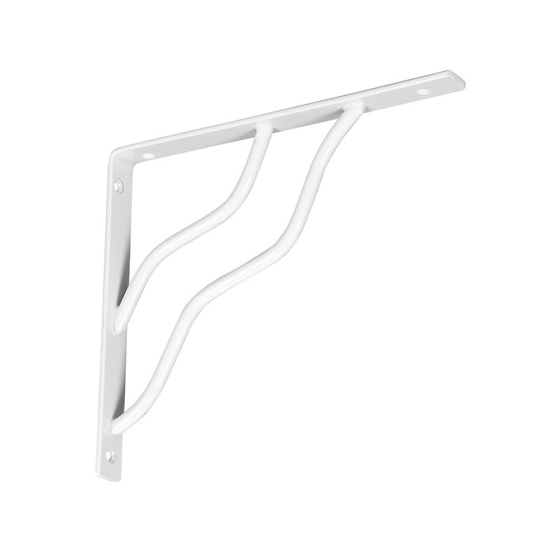 National Hardware N236-230 Shelf Bracket, 7 in L, Steel White