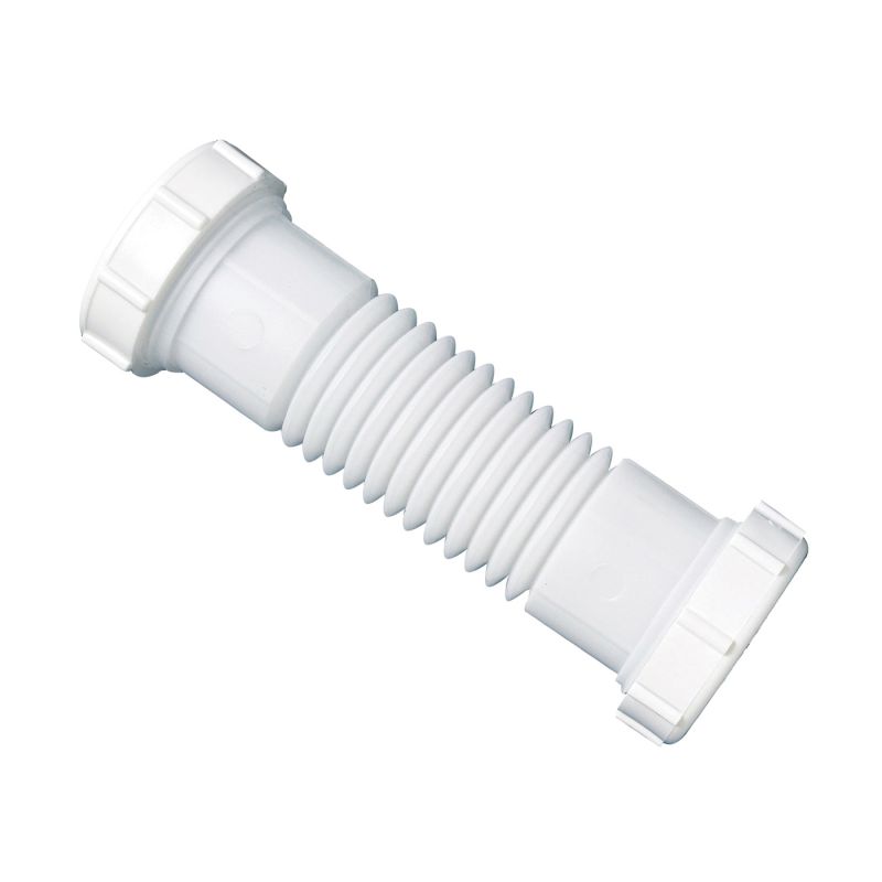 Plumb Pak PP812-15 Sink Drain Coupling, 1-1/2, 1-1/4 in, Slip Joint, Polypropylene, White White