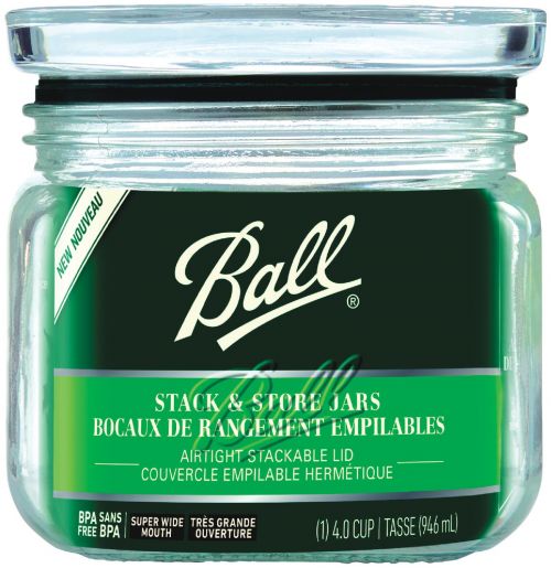 Ball Latch Jars, Glass Storage Jars, 3-Pack
