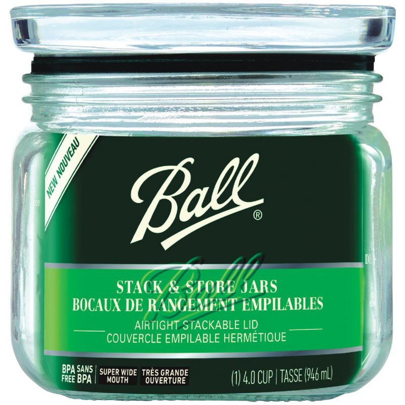 Ball Stack &amp; Store Jar 1 Qt. (Pack of 4)