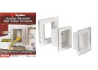 TayMac Recessed Outdoor Outlet Kit White