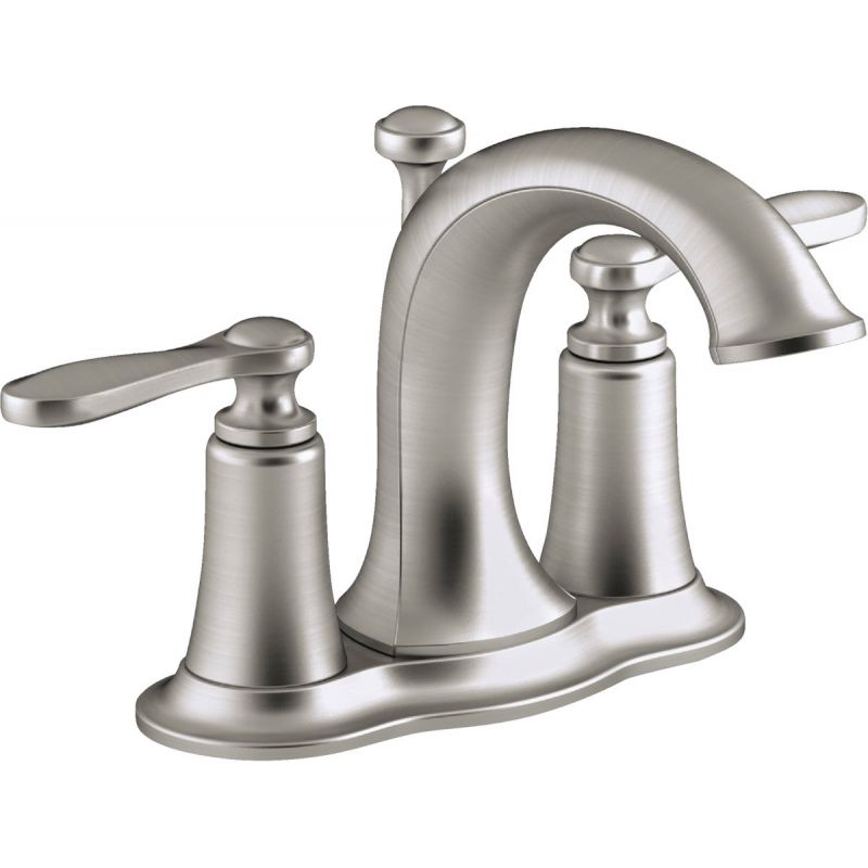 Kohler Linwood 2-Handle 4 In. Centerset Bathroom Faucet with Pop-Up Traditional