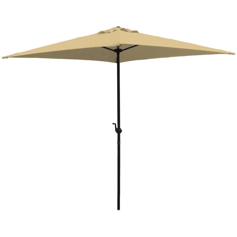 Seasonal Trends UMQ65BKOBD-04 Umbrella, 7.8 ft H, 6.5 ft W Canopy, 6.5 ft L Canopy, Square Canopy, Steel Frame