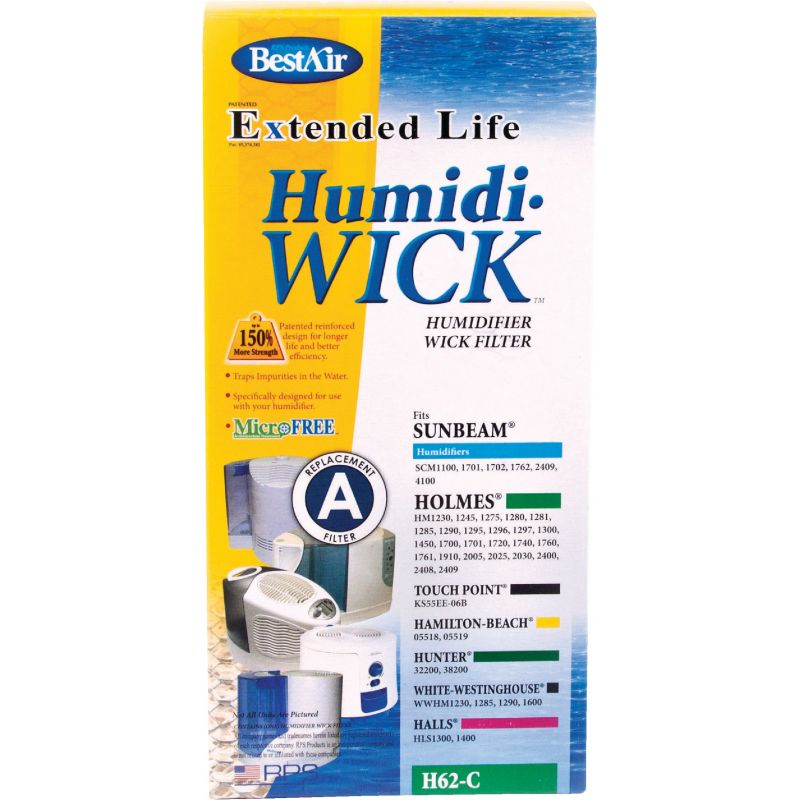 BestAir Extended Life Humidi-Wick H62 Humidifier Wick Filter