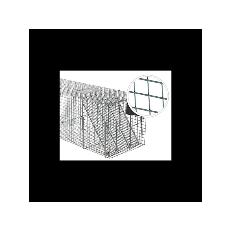 Victor 1081 Animal Trap, 15 in W, 15 in H, Spring-Loaded Door