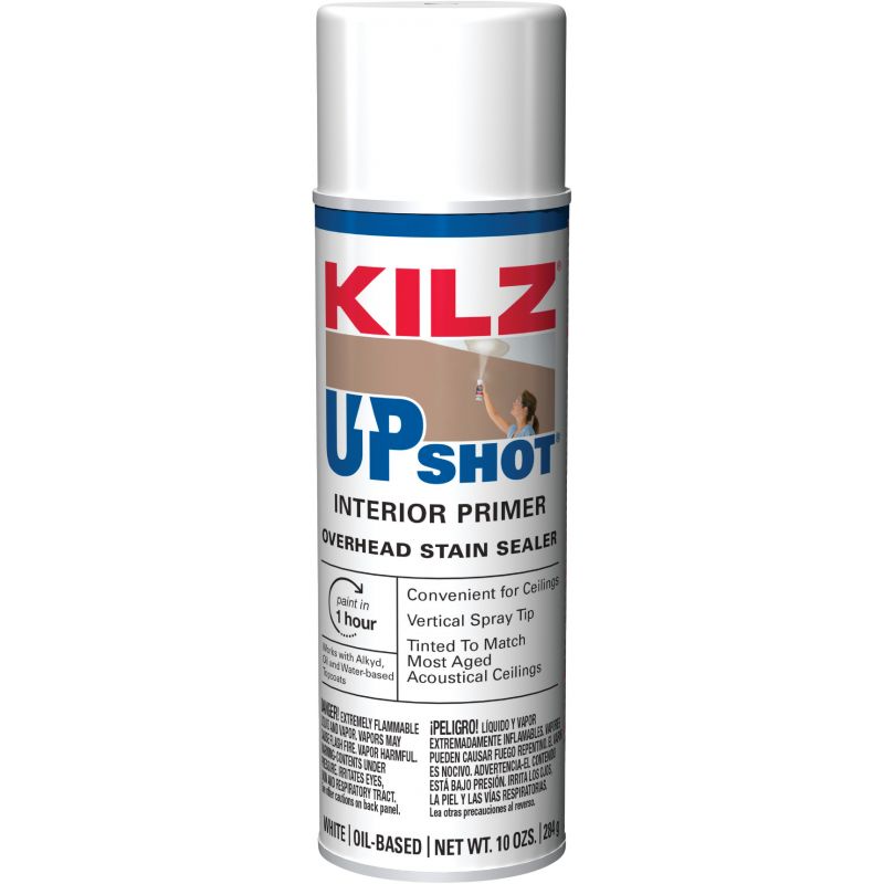 KILZ Upshot Overhead Stain Sealer Spray White, 12 Oz.