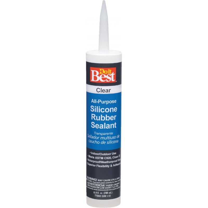 Do it Best All-Purpose Silicone Sealant 9.8 Oz., Clear (Pack of 12)
