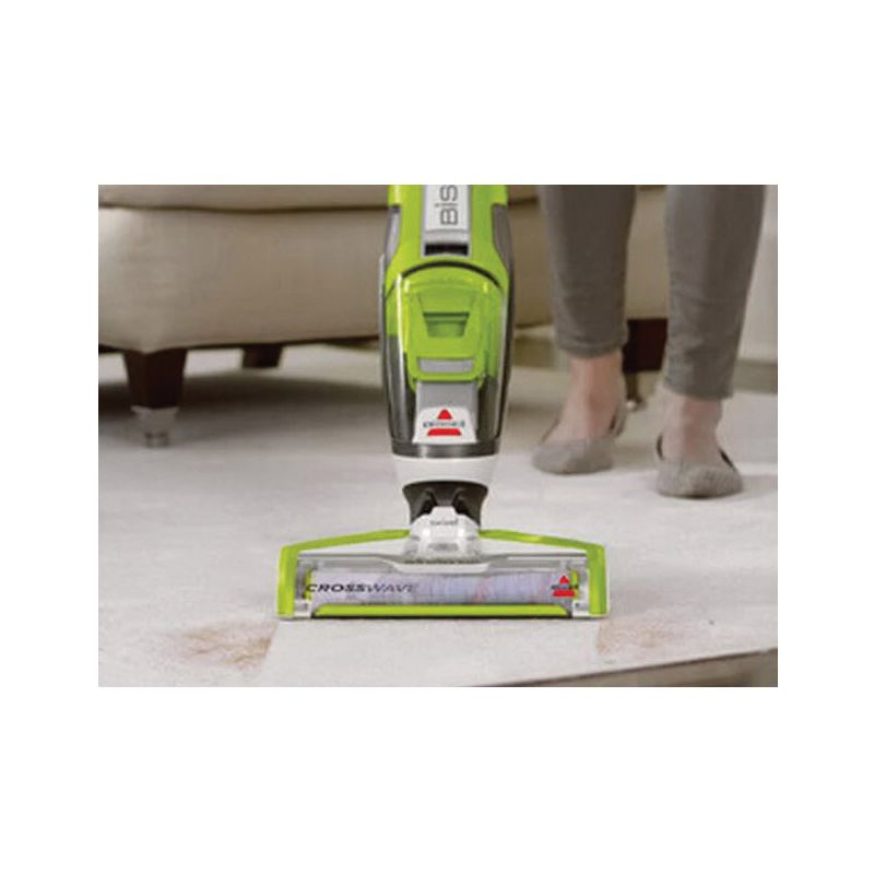 Bissell CrossWave 1785 Wet and Dry Vacuum, 28 oz, Pleated, Chacha Lime/Titanium/White