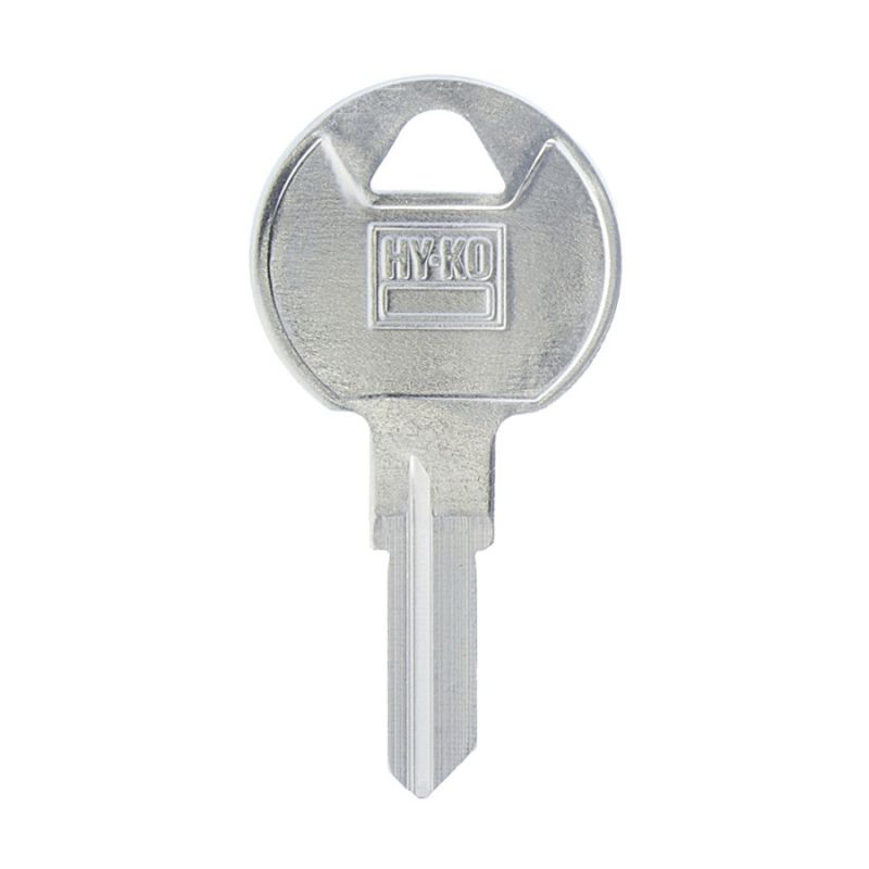 Hy-Ko 11010TM9 Key Blank, Brass, Nickel-Plated, For: Trimark TM9 Locks
