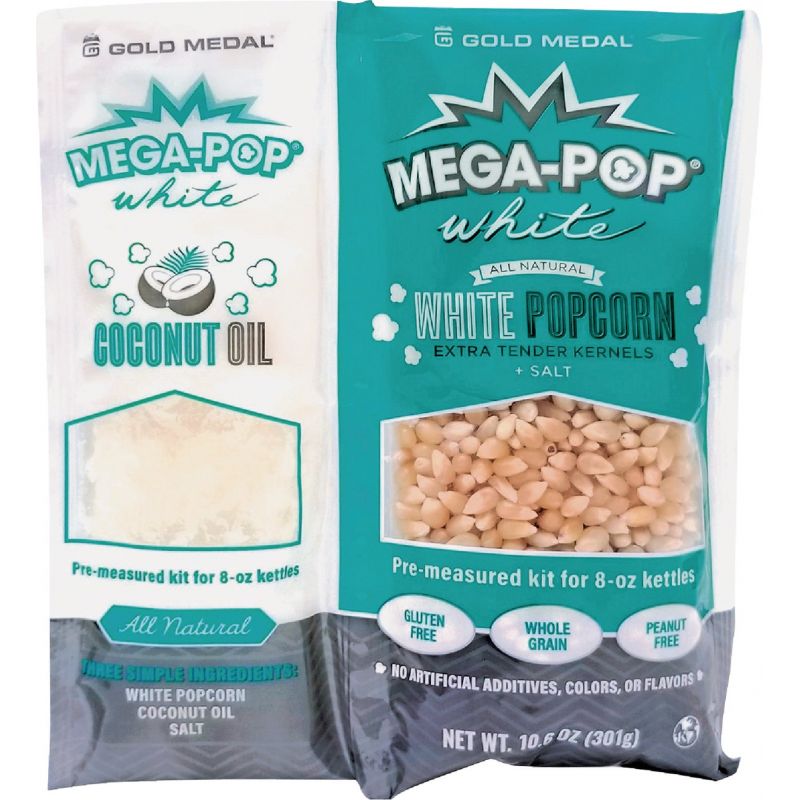Gold Medal Mega-Pop All Natural White Popcorn Kit