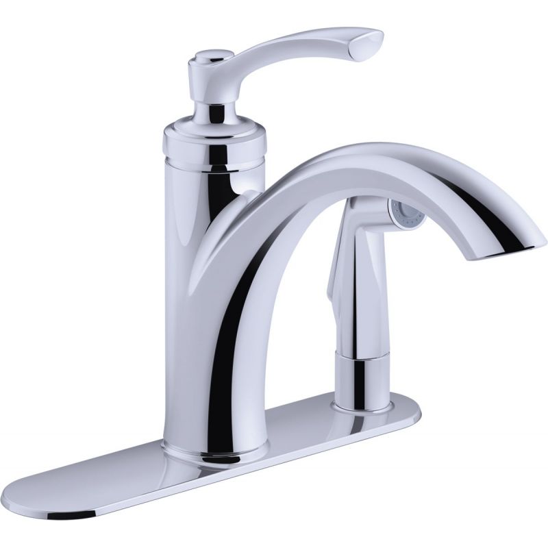 Kohler Linwood Single Handle Kitchen Faucet with Integrated Spray
