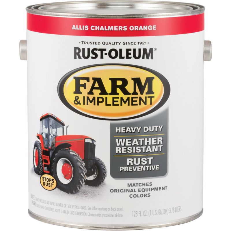 Rust-Oleum Stops Rust Farm &amp; Implement Enamel Allis Chalmers Orange, 1 Gal.