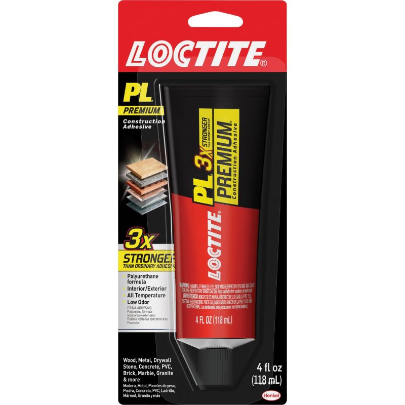 LOCTITE PL Premium Polyurethane Construction Adhesive Brown, 4 Oz.