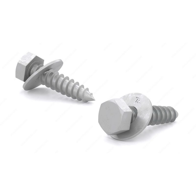 Reliable HLHDG38312B Lag Bolt, 3/8-7 Thread, 3-1/2 in OAL, A Grade, Steel, Galvanized