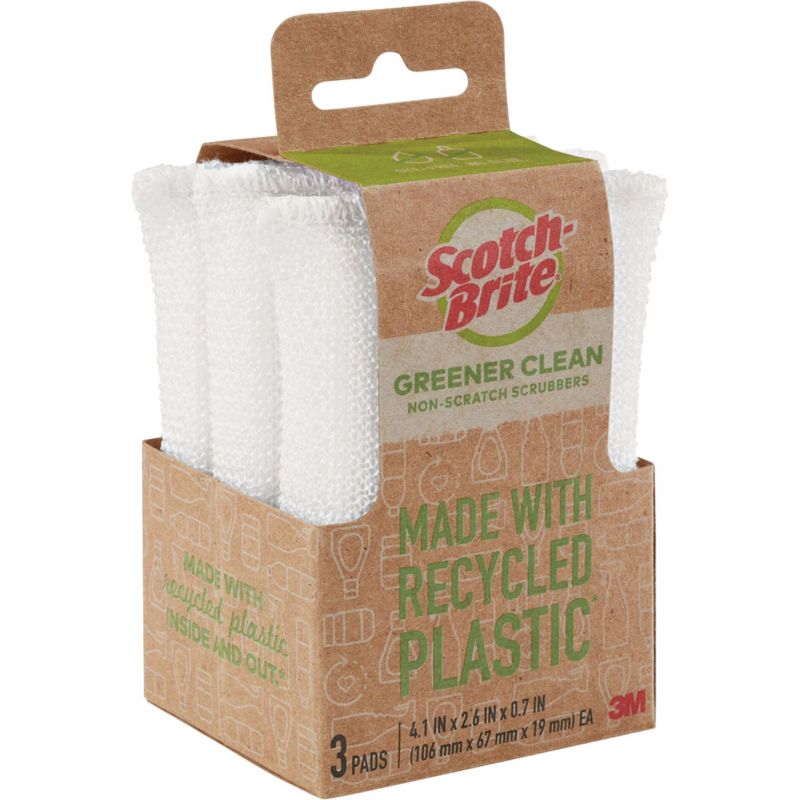 3M Scotch-Brite Greener Clean Plastic Scouring Pad