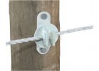 Dare Snug Wood Or Vinyl Post Electric Fence Insulator White, Nail-On