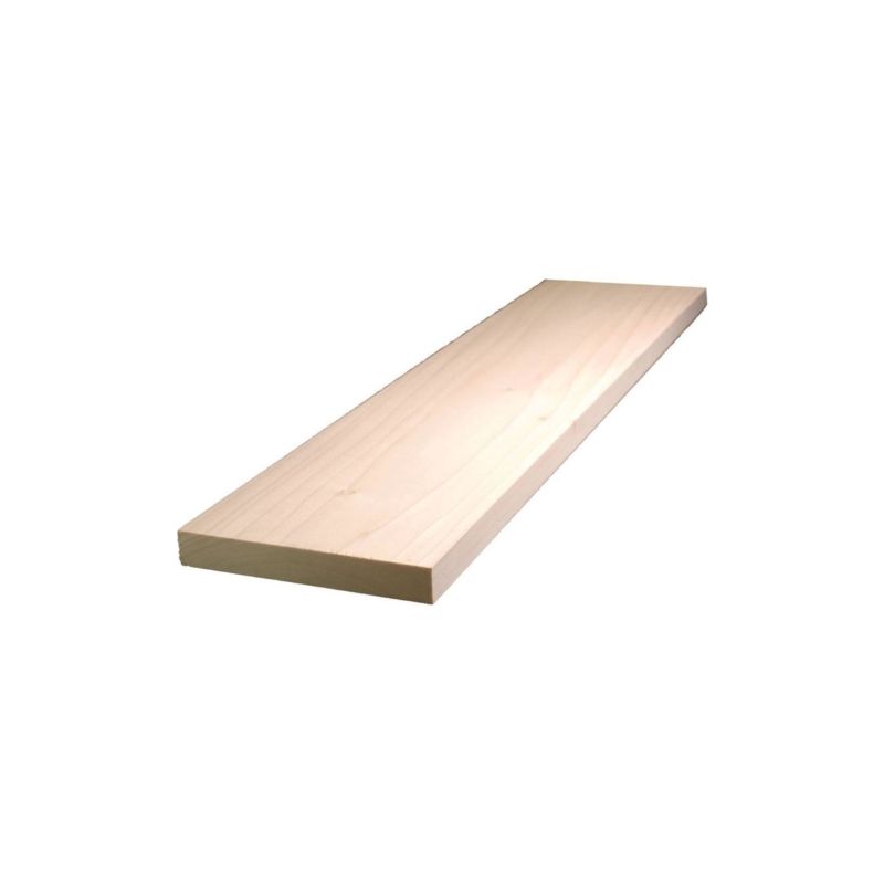 ALEXANDRIA Moulding 0Q1X6-27048C Hardwood Board, 4 ft L Nominal, 6 in W Nominal, 1 in Thick Nominal