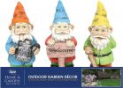 Alpine 10 In. Gnome Lawn Ornament Assorted (Pack of 6)
