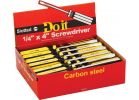 Do it Slotted Screwdriver Impulse Display 1/4 In., 4 In. (Pack of 25)