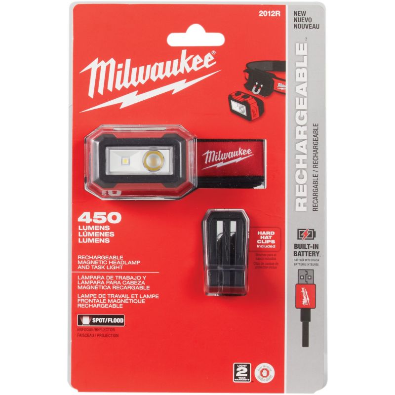 Milwaukee Magnetic Headlamp Red/Black
