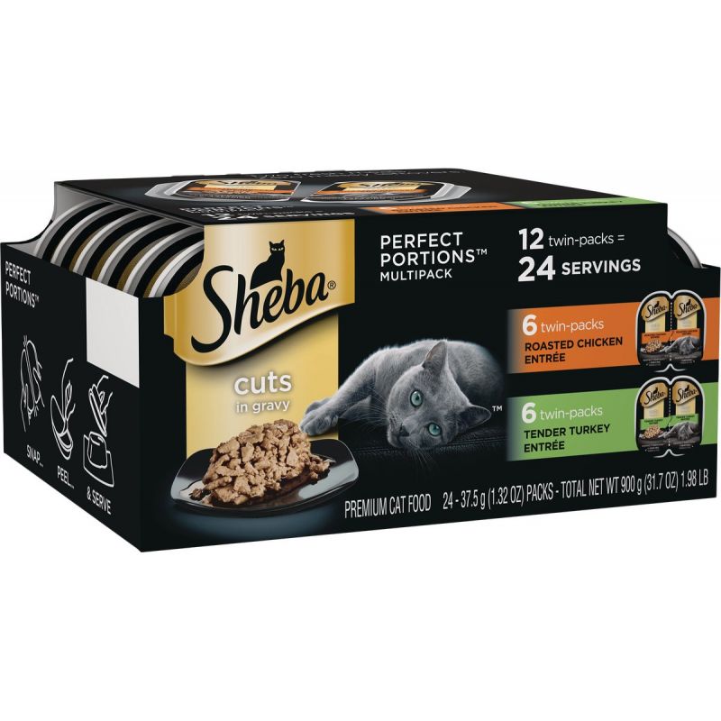 Sheba Perfect Portions Cuts in Gravy Wet Cat Food 12-Pack