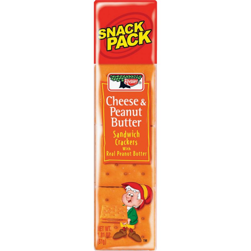 Keebler Cheese &amp; Peanut Butter Sandwich Crackers 1.8 Oz. (Pack of 12)