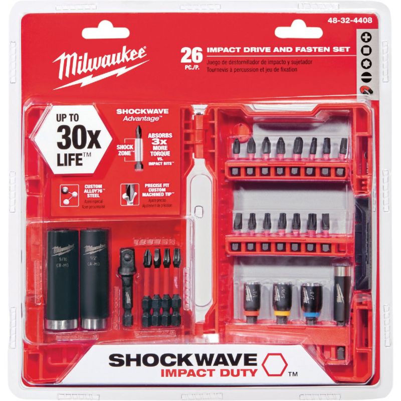 Milwaukee Shockwave 26-Piece Impact Screwdriver Bit Set
