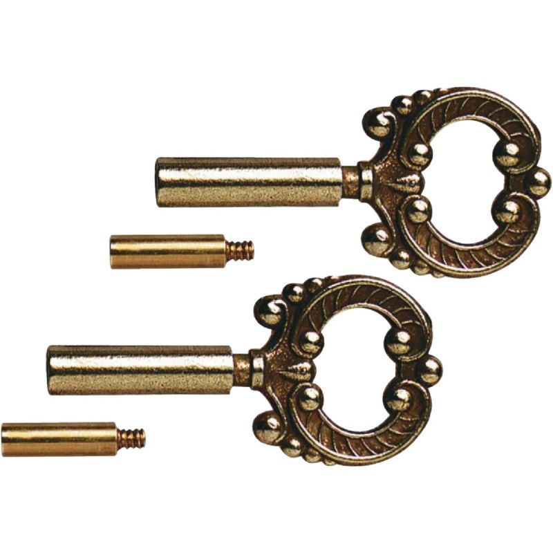 Westinghouse Socket Key Lamp Knob 1/2 In. Extension, Brass