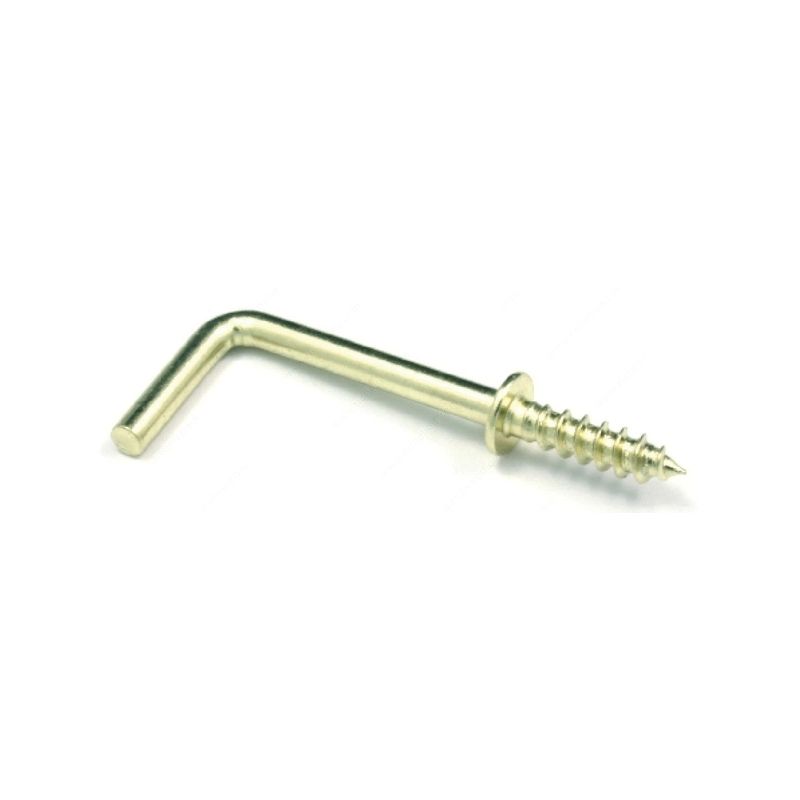 Reliable SHB12MR Shoulder Screw Hook, 5/64 in Thread, 1/2 in L, Brass (Pack of 5)