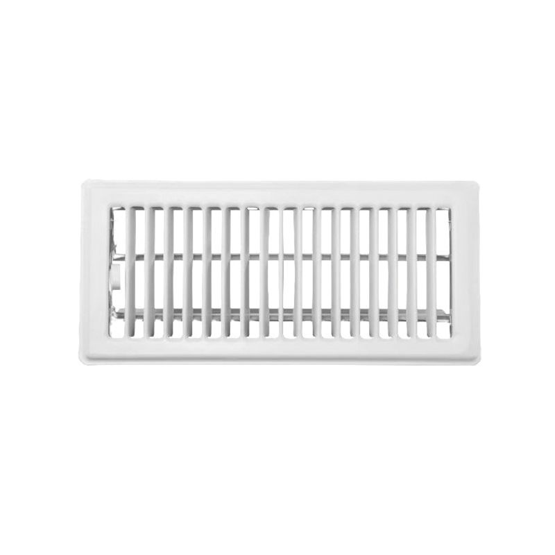 Imperial RG0198 Standard Floor Register, 11-3/4 in W Duct Opening, 2 in H Duct Opening, Steel, White White