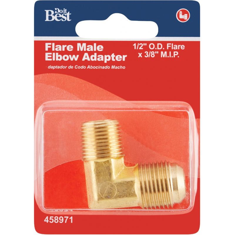 Do it Flare Brass Elbow x MIP 1/2&quot; X 3/8&#039;