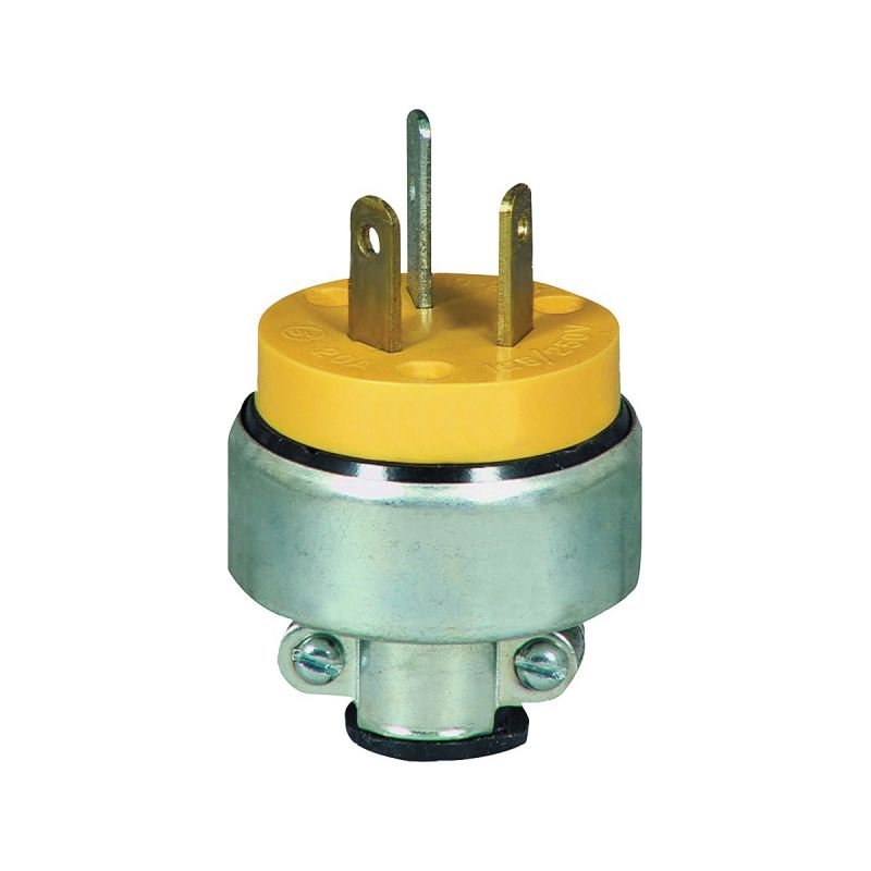 Eaton Wiring Devices 2836-BOX Power Plug, 3 -Pole, 30 A, 125 V, Yellow Yellow