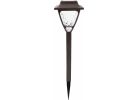 Fusion Bronze Solar Path Light with Textured Lens Bronze